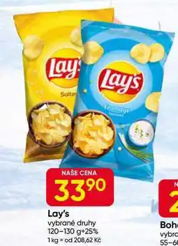 Hruška Lay's vybrané druhy 120-130 g+25% nabídka