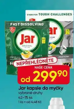 Hruška Jar kapsle do myčky vybrané druhy 42-75 ks nabídka