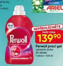 Hruška Perwoll prací gel vybrané druhy renew 20 dávek nabídka