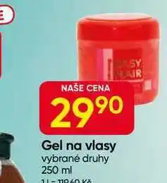 Hruška Gel na vlasy vybrané druhy nabídka