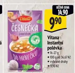 Albert Vitana Instantní polévka nabídka