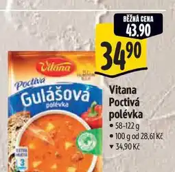Albert Vitana Poctivá polévka nabídka