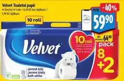 Albert Velvet Toaletní papír nabídka