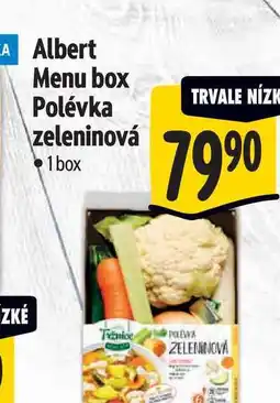 Albert Albert Menu box Polévka zeleninová 1box nabídka