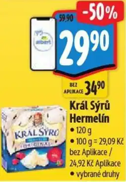 Albert Madeta Král Sýrů Hermelín nabídka