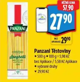 Albert Panzani Těstoviny nabídka