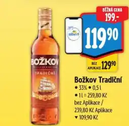 Albert Božkov Tradiční nabídka