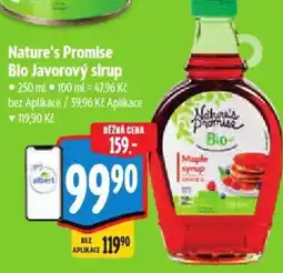 Albert Nature's Promise Bio Javorový sirup nabídka