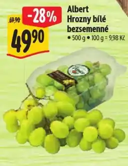 Albert Albert Hrozny bílé bezsemenné nabídka