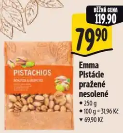 Albert Emma Pistácie pražené nesolené nabídka