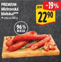 Albert PREMIUM Mistrovská klobása nabídka