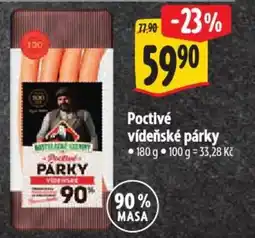 Albert Poctivé vídeňské párky nabídka