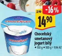 Albert Choceňský smetanový jogurt bílý nabídka