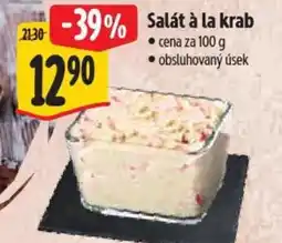 Albert Salát à la krab nabídka