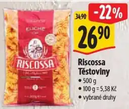 Albert Riscossa Těstoviny nabídka