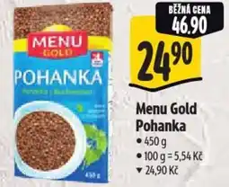 Albert Menu Gold Pohanka nabídka