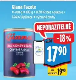 Albert Glana Fazole nabídka