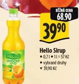 Albert Hello Sirup nabídka