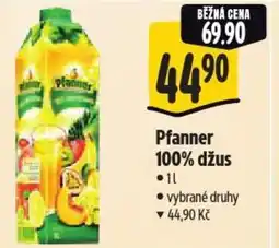 Albert Pfanner 100% džus nabídka