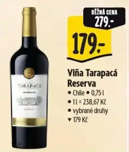 Albert Viña Tarapacá Reserva nabídka