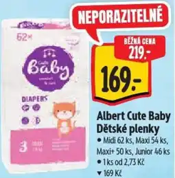Albert Albert Cute Baby Dětské plenky nabídka