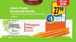 Albert Nature's Promise Bio Celozrnné těstoviny nabídka