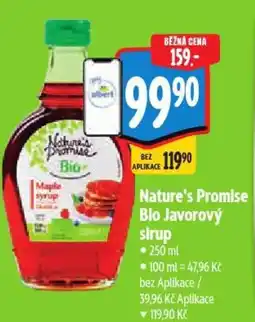 Albert Nature's Promise Bio Javorový sirup nabídka