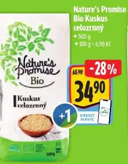 Albert Nature's Promise Bio Kuskus celozrnný nabídka
