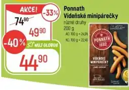 Globus Ponnath Vídeňské minipárečky nabídka