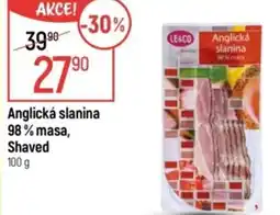 Globus Anglická slanina 98% masa, Shaved nabídka