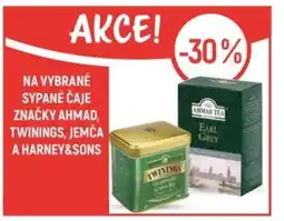 Globus Na vybrané sypané čaje značky ahmad, twinings, jemča a harney&sons nabídka
