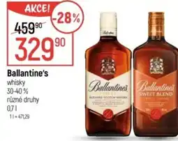 Globus Ballantine's whisky 30-40% nabídka