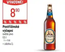 Globus Postřižinské výčepní světlé pivo nabídka