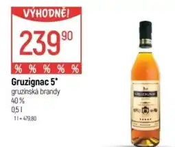 Globus Gruzignac 5 gruzinská brandy 40% nabídka