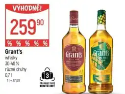 Globus Grant's whisky 30-40% nabídka