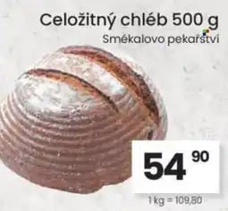 Kubík potraviny Celožitný chléb nabídka