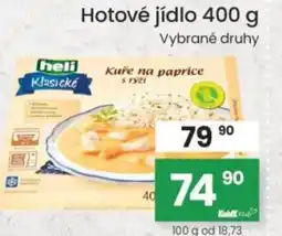 Kubík potraviny Hotové jídlo nabídka