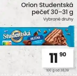 Kubík potraviny Orion Studentská pečeť nabídka
