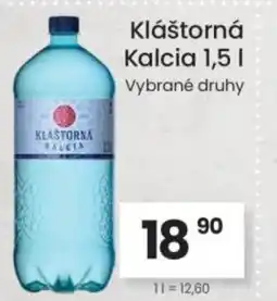 Kubík potraviny Kláštorná Kalcia nabídka
