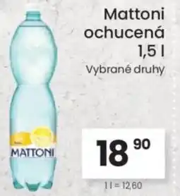 Kubík potraviny Mattoni ochucená nabídka