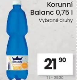 Kubík potraviny Korunní Balanc nabídka