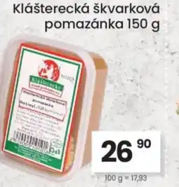 Kubík potraviny Klášterecká škvarková pomazánka nabídka