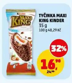 Penny Market Tyčinka kinder maxi king nabídka
