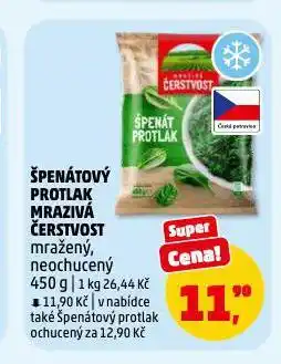 Penny Market Špenátový protlak mrazivá čerstvost nabídka
