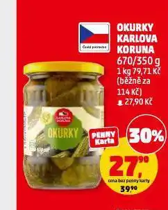 Penny Market Okurky karlova koruna nabídka