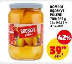 Penny Market Kompot broskve půlené nabídka