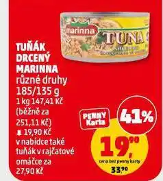 Penny Market Tuňák drcený marinna nabídka