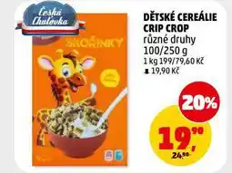 Penny Market Dětské cereálie crip crop nabídka