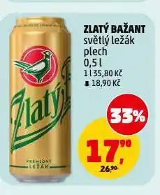 Penny Market Pivo zlatý bažant nabídka
