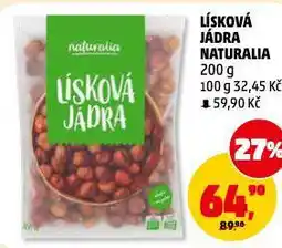 Penny Market Lísková jádra naturalia nabídka